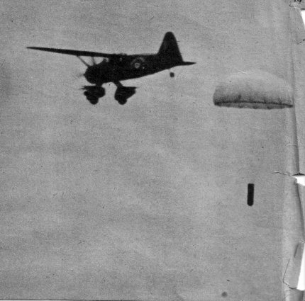 Parachute descending