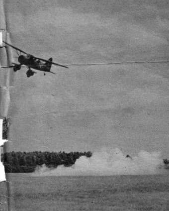 Lysander at practice bombing