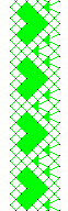 Hearts and triangles lace pattern