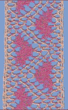 Red & yellow hearts lace photo