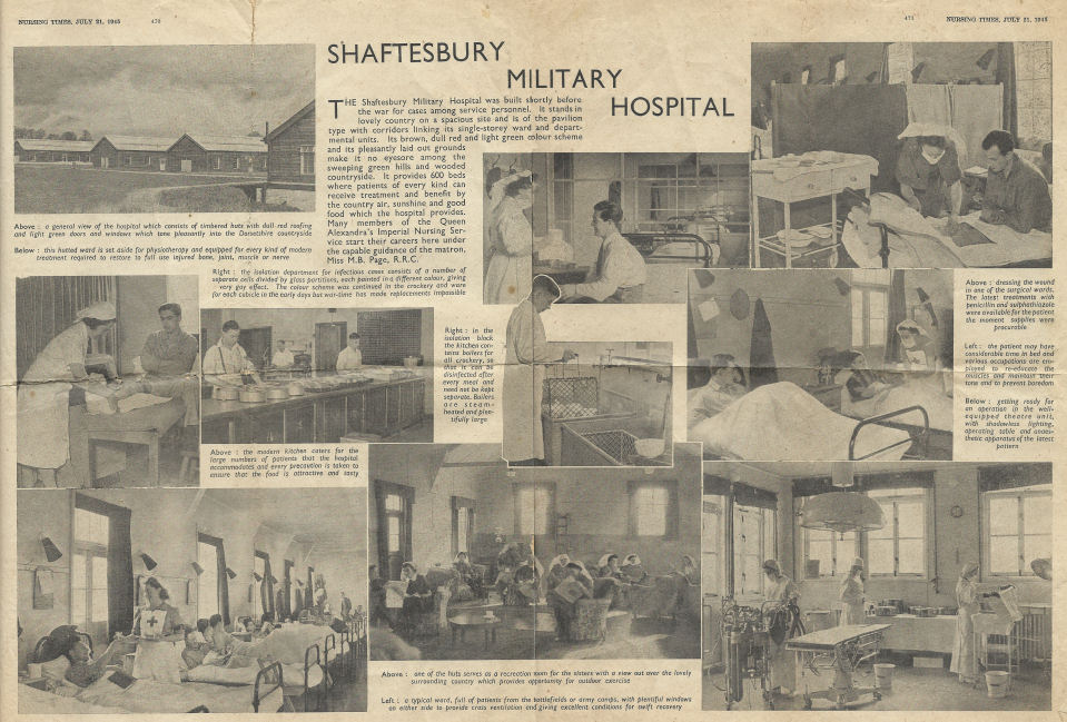 Newspaper article about Shaftesbury Hospital