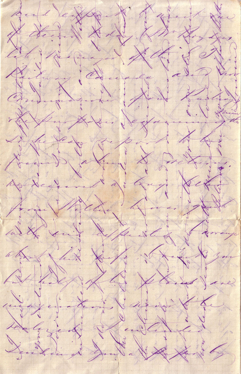 First letter from Irwine Binney - page 4