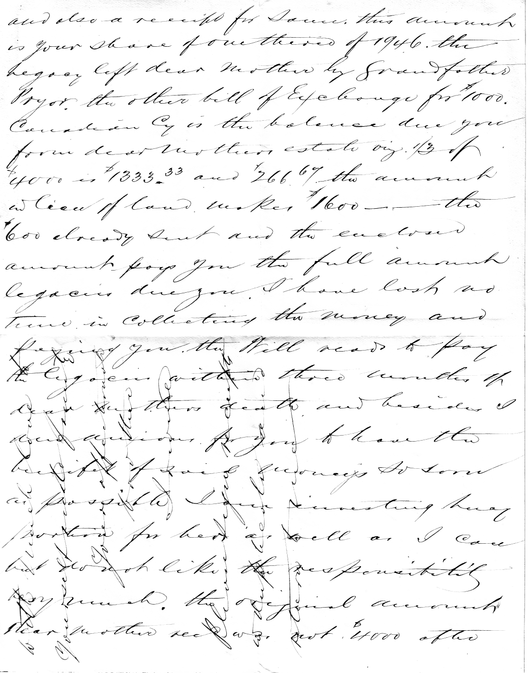 Fourth letter from Irwine Binney - page 2
