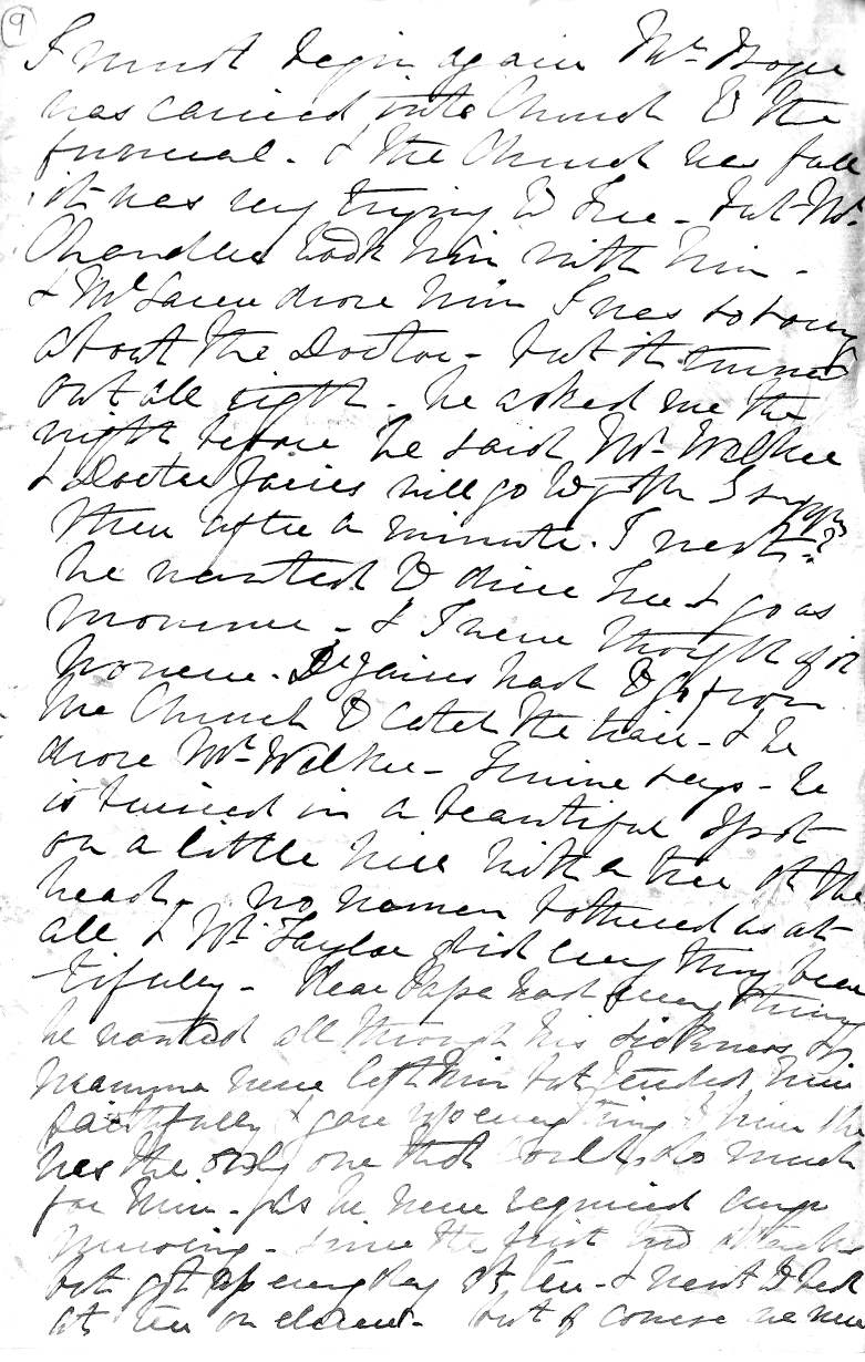 Letter from Lucy Binney - page 1