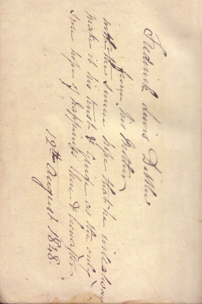 Prayer book belonging to Frederick Dibblee