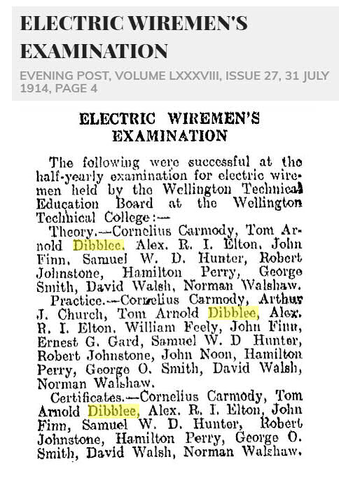 T A Dibblee courses in New Zealand