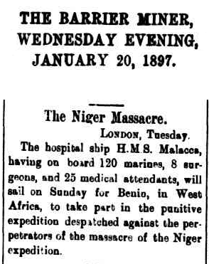 News clip about Benin expedition