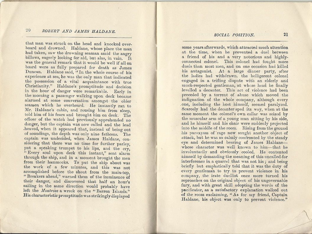 Robert and James Haldane booklet