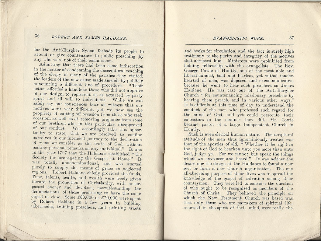 Robert and James Haldane booklet