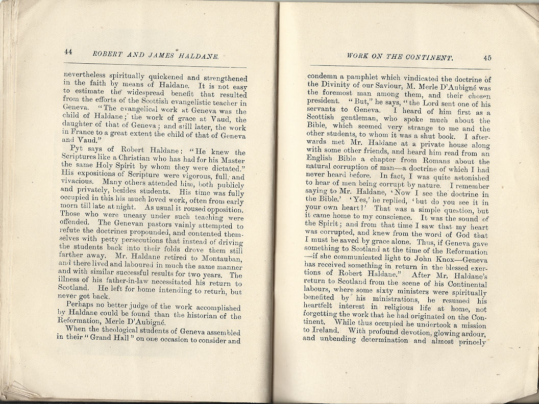 Robert and James Haldane booklet
