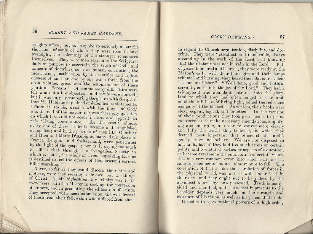 Robert and James Haldane booklet