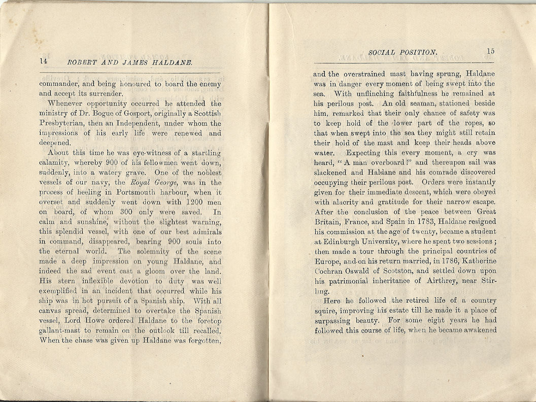 Robert and James Haldane booklet