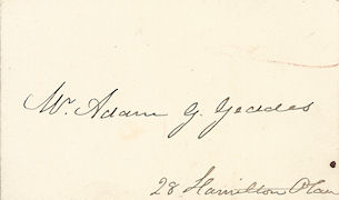 Signature of Adam Gordon Geddes
