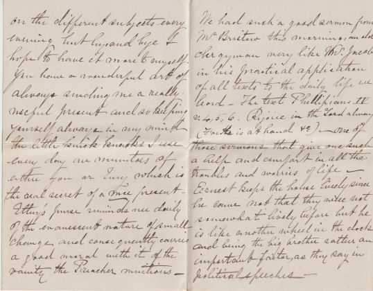 Letter from Andrew Geddes