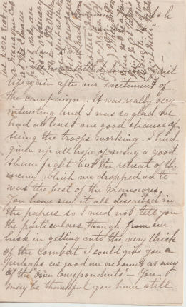 Letter from Andrew Geddes