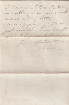 Letter from Andrew Geddes