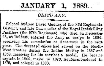 Andrew David Geddes obituary