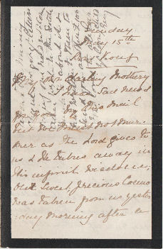 Letter from Emily Geddes to mother