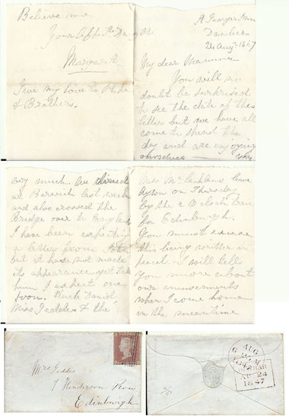 Letter from Margaret Geddes