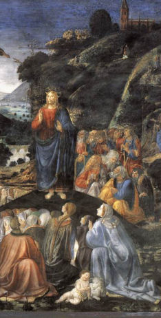 1481-82 Sermon on the Mount (detail) by Cosimo Rosselli (1439-c.1507)