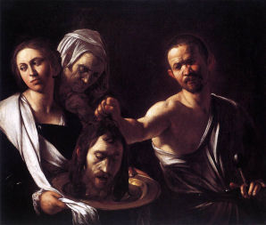 c. 1607 Salome with the Head of St John the Baptist by Caravaggio (1571-1610)