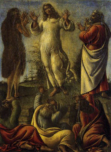 c. 1500 Transfiguration by Sandro Botticelli (1445-1510)