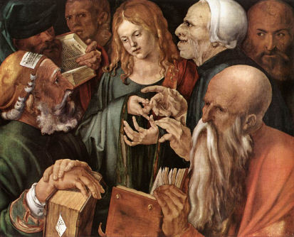 1506 Christ Among the Doctors by Albrecht Durer (1471-1528)