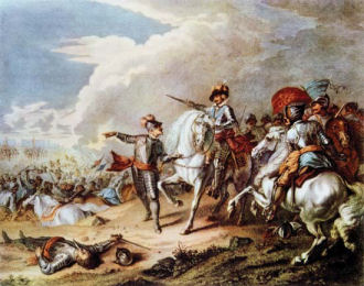 Battle of Naseby, by an unknown artist, 17th century