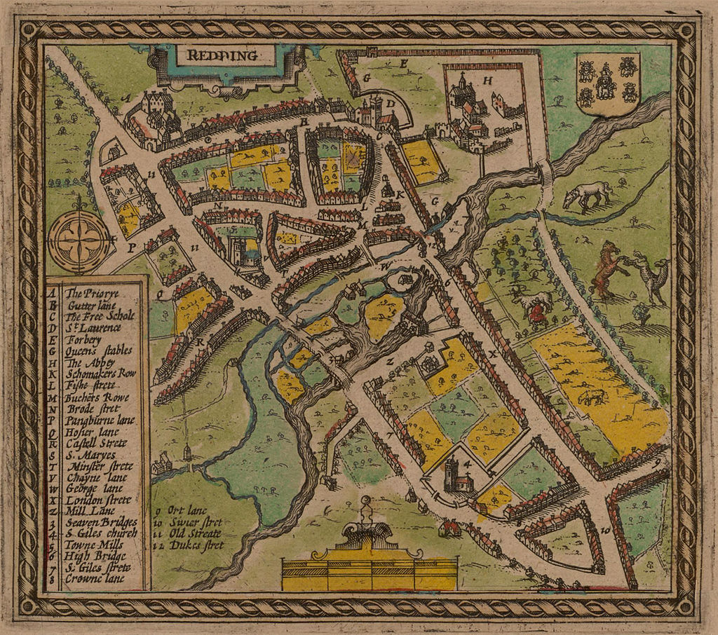 old map of Reading