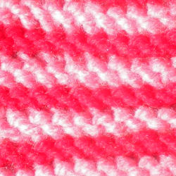 Two colours, ribbing, double rows