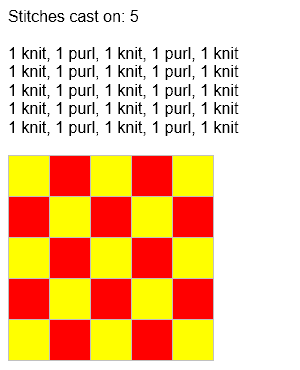 Moss stitch