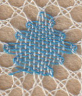 change colour in bobbin lace