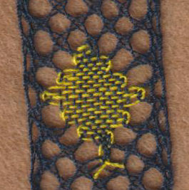 change colour in bobbin lace