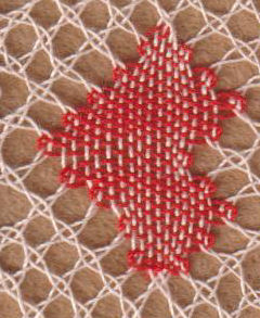 change colour in bobbin lace