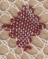 change colour in bobbin lace