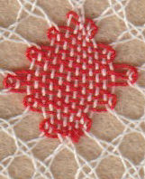 change colour in bobbin lace
