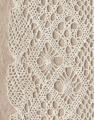 Bobbin lace - half stitch
