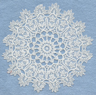 Embroidered lace