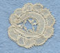 Single Honiton lace motif