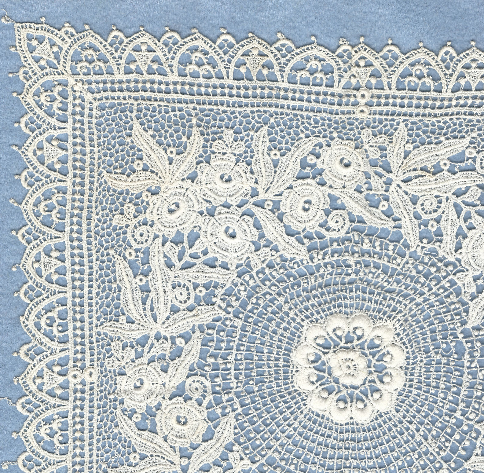 Schiffli machine lace - mat