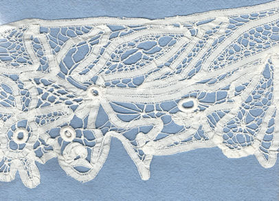 Mixed tape lace - collar
