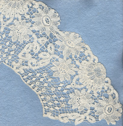 Schiffli machine lace - collar