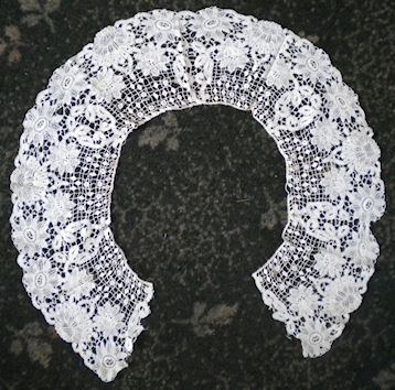 Schiffli machine lace - collar