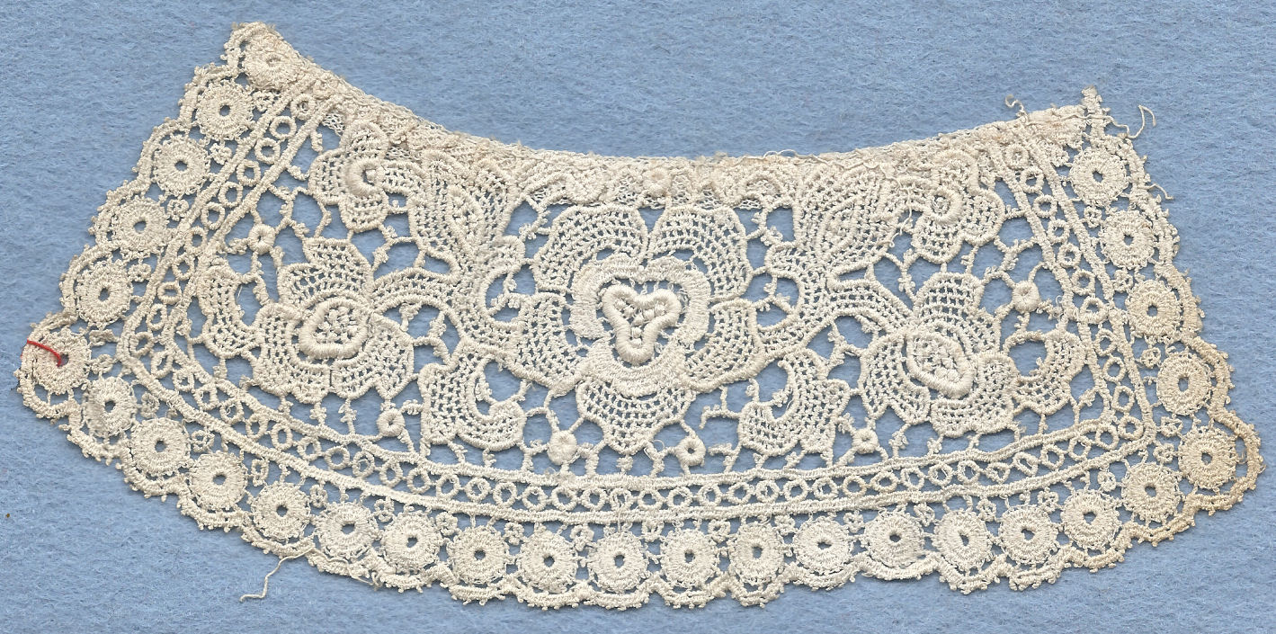 Schiffli machine lace - collar