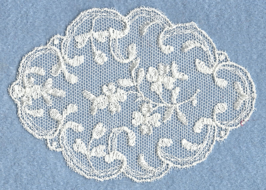 Embroidered lace