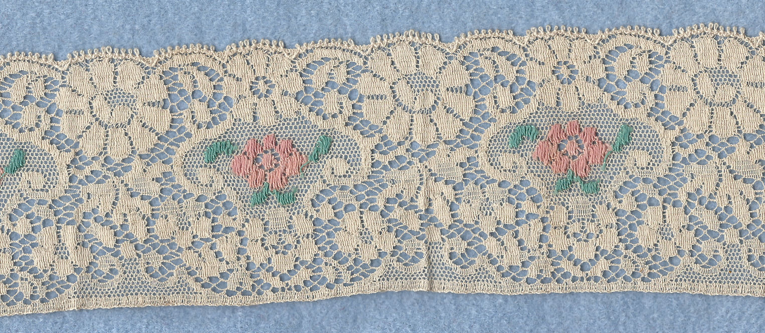 Machine lace edging