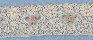 Machine lace edging