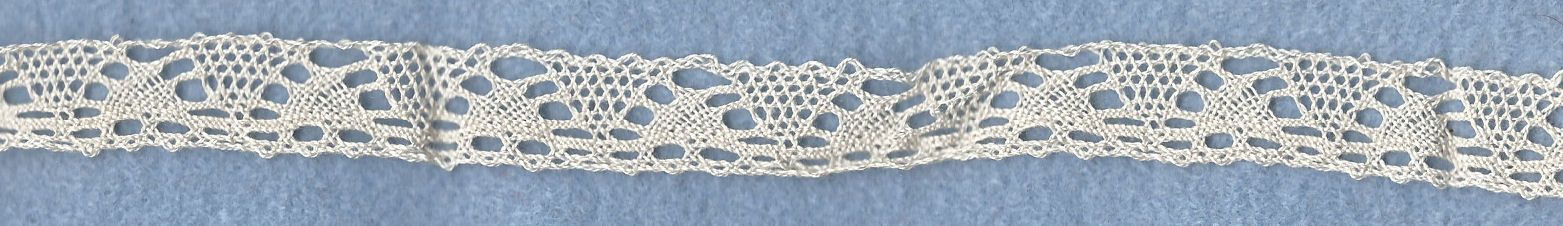 Machine lace edging