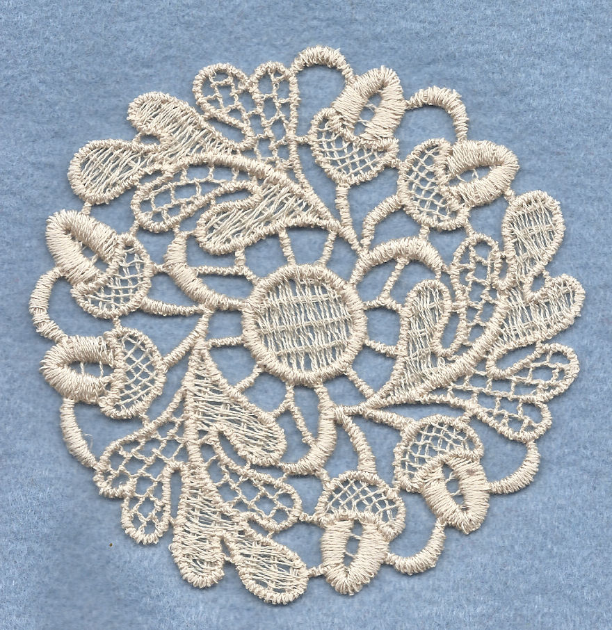 Schiffli machine lace 