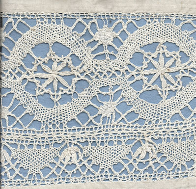 Lace and cutwork table cloth